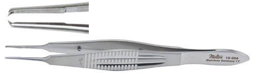 Castroviejo Suture Fcps 4-1/8-1X2 Teeth-0.65Mm Tip