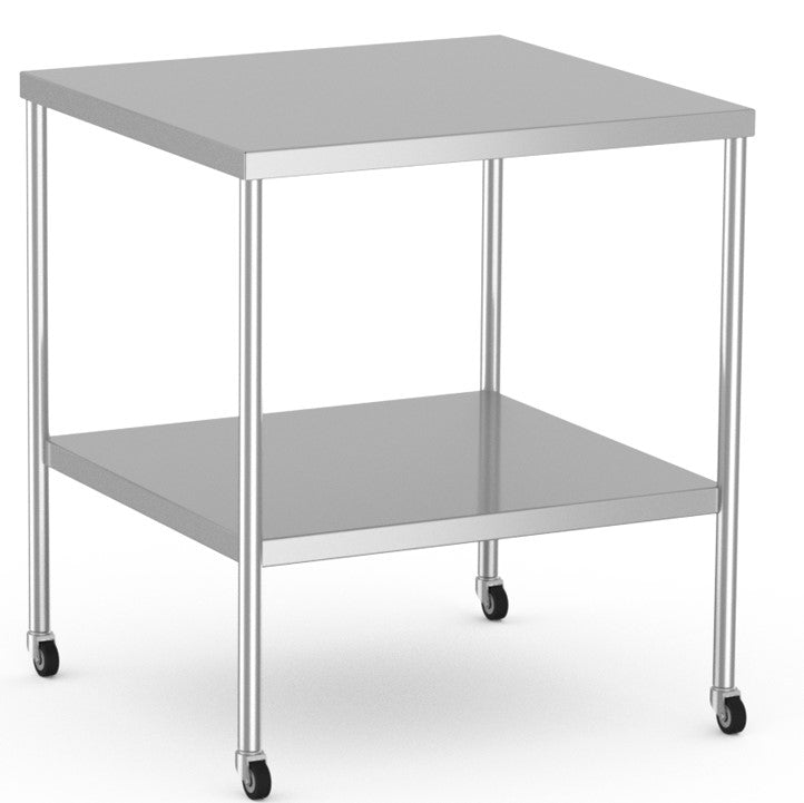 Instrument Table with undershelf and 3" Casters