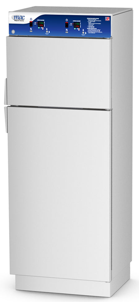 Stainless Steel Doors. Shown on Dual Chamber Warming Cabinet