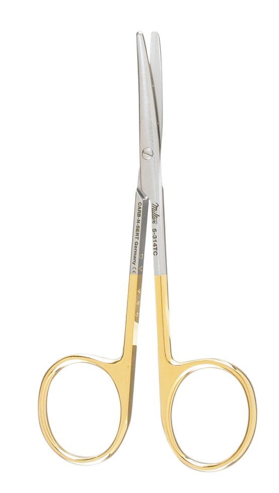 Miltex Strabismus Scissors 4-1/2, Tc, Curved, Blunt