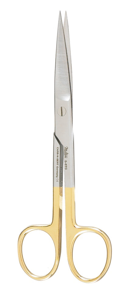 Miltex Operating Scissors 5-3/4, Tc, Straight,Blunt-Blunt
