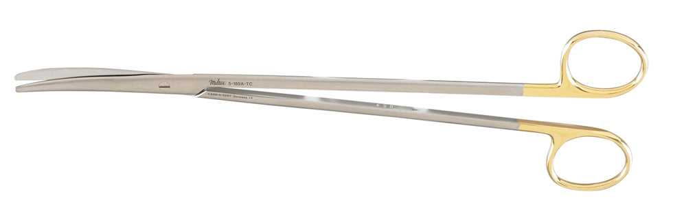 Miltex Metzenbaum-Nelson Scissors 10-1/4, Tc,Curved,Blunt