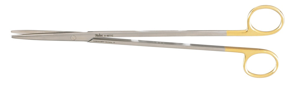 Miltex Metzenbaum Scissors 9, Straight, Blunt,Tungsten Carbide