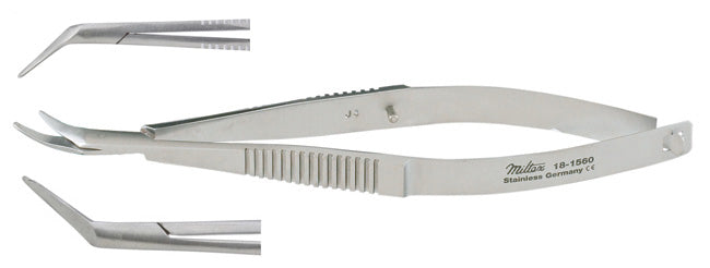 Miltex Castroviejo Corneal Scissors 4-1/4, Left, Blunt Tips