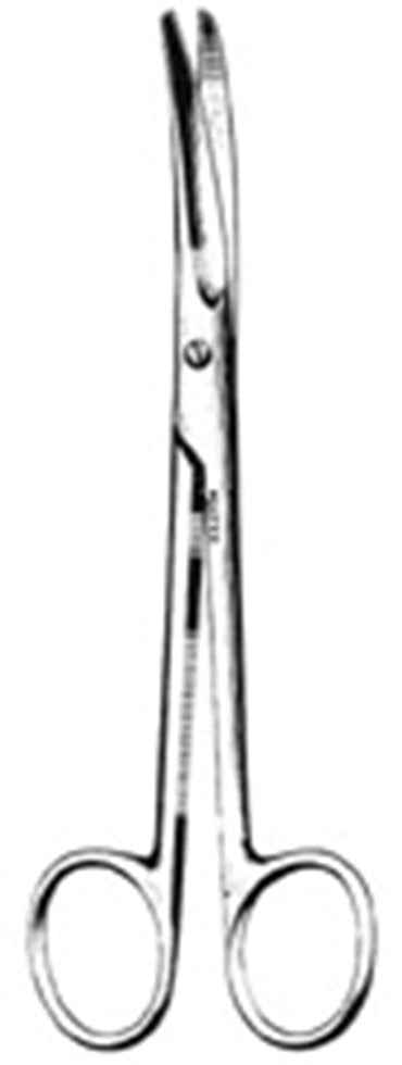 Miltex Serratedatex-Mayo Dissecting Scissors 6-3/4,Cvd,Serrated Blade