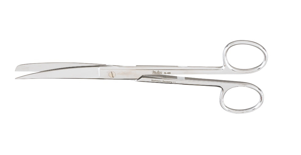 Miltex Operating Scissors 7-1/4, Curved, Sharp-Blunt