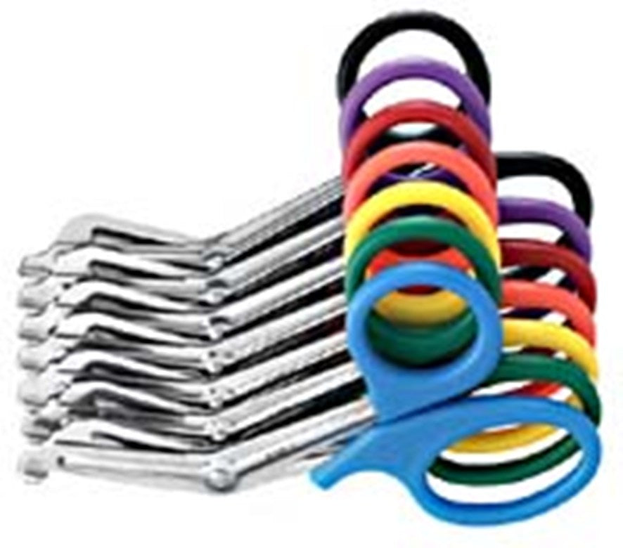 Miltex Universal Bandage Scissors 7-1/2,Serrated Blade,Purple Hndl