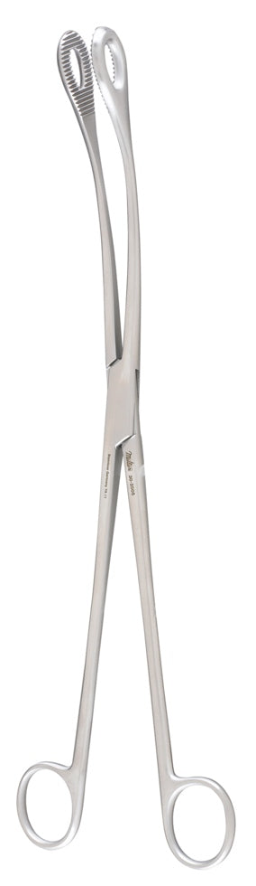 Miltex Kelly Placenta Forceps 12-1/2 Cvd Serrated Ring Jw