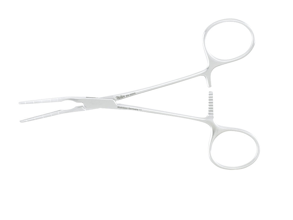 Miltex Cooley Pediatric Vascular Clamp 5-5/8 Angled Jaws