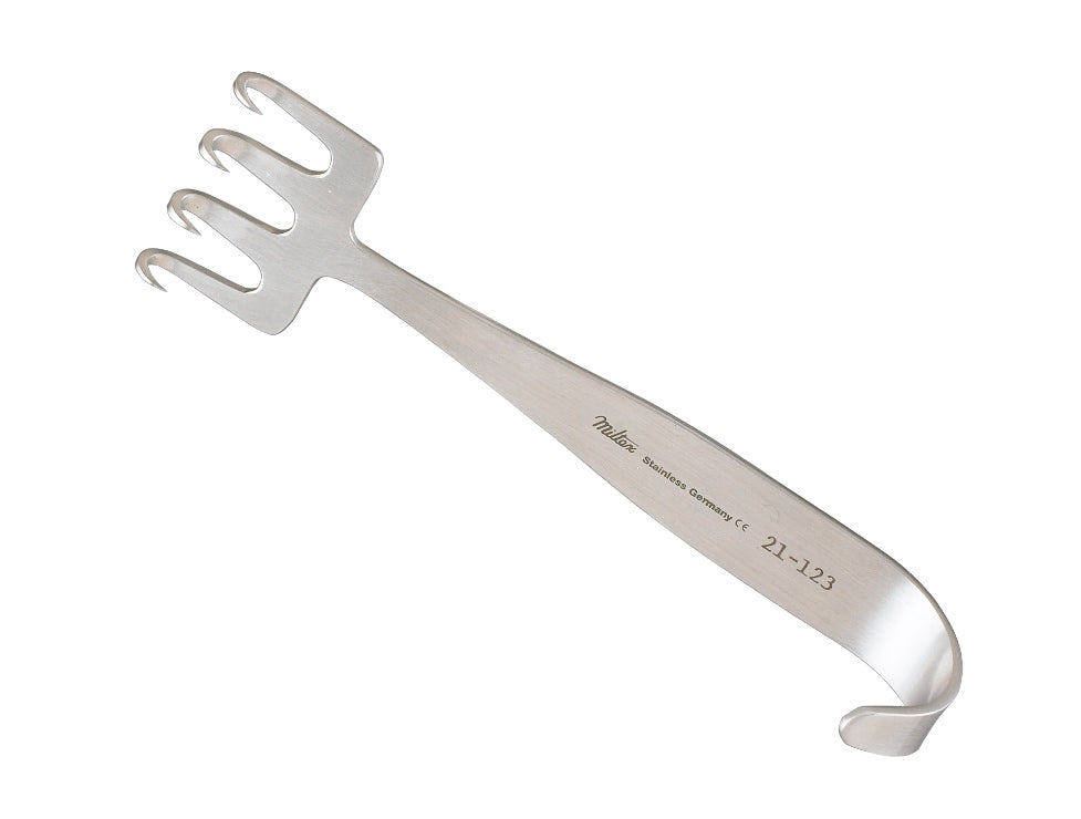 Miltex Freeman Flap Rake Retractor 4-1/2, 4 Prong,Sharp