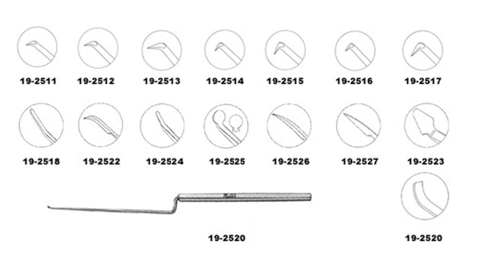 Miltex House Tympanoplasty Knife 6-1/4, 7Mm Curved Blade