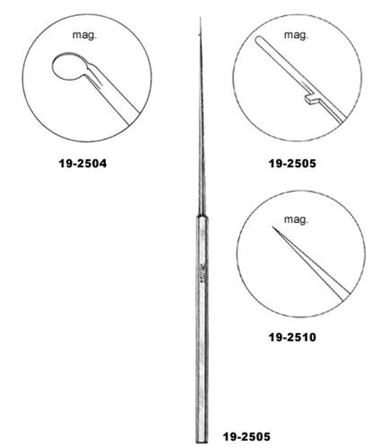 Miltex House Sheehy Knife Curette 6, Semi-Sharp Blade
