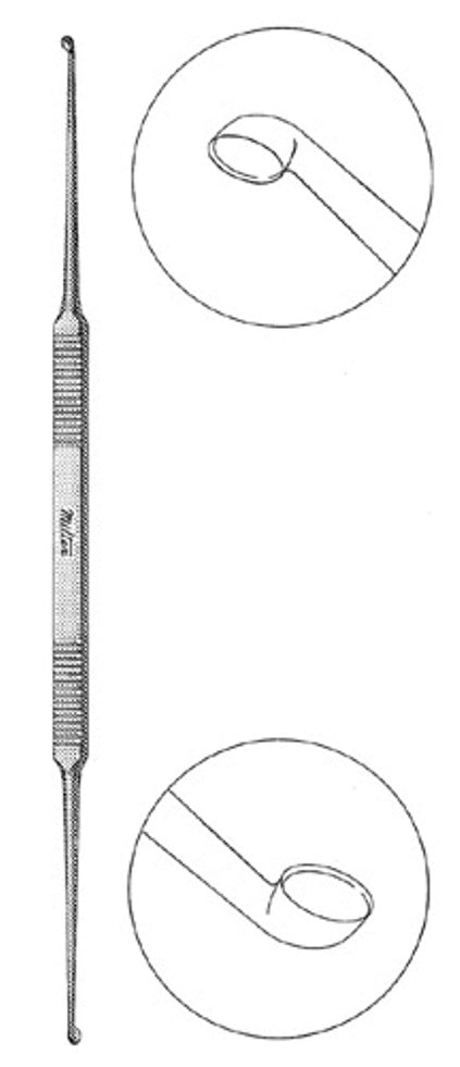 Miltex House Curette 7, Oval Cups, Lightangle