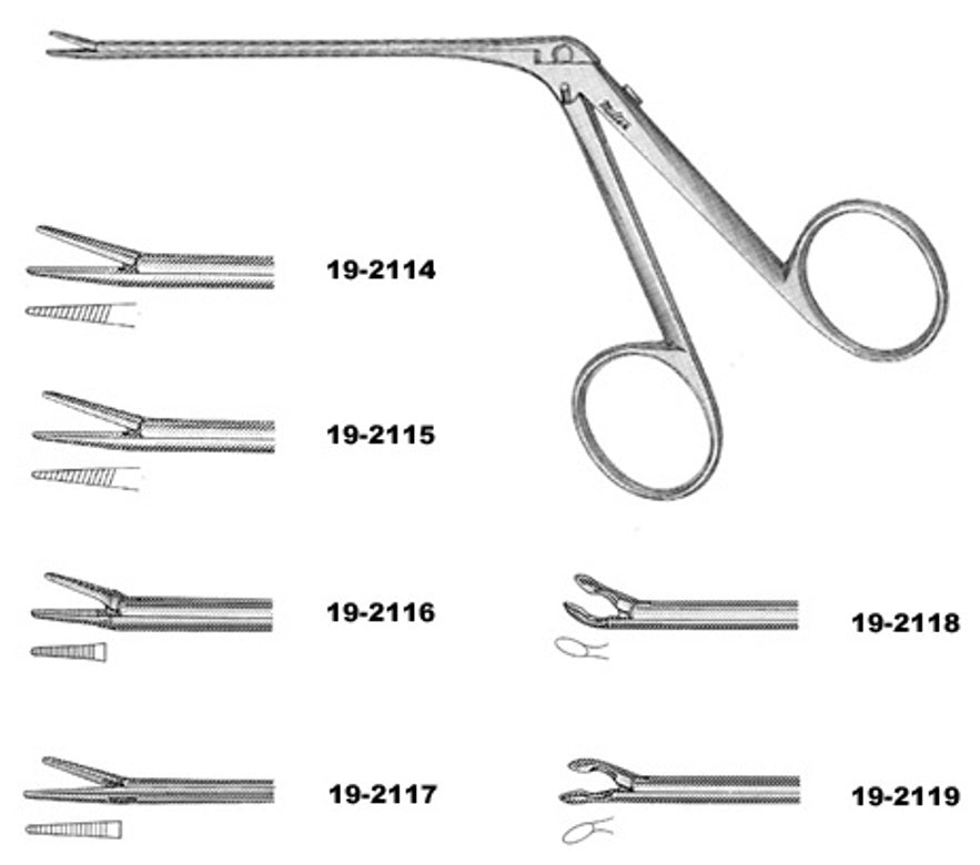 Miltex Goodhill Ear Forceps 3-3/8 Shaft, Serrated Jaw 5.5Mm
