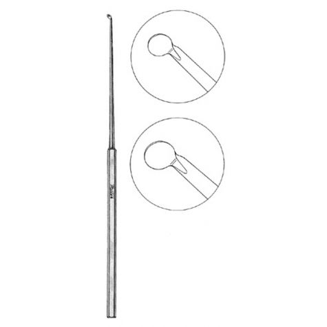 Rosen Knife Curette  5-7/8 2.6Mmdia BladeAng 45D