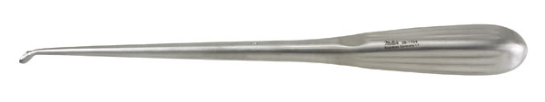 Miltex Bruns Curette 9, Reverse Angle, Oval Cup, Size 2