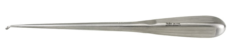 Miltex Bruns Curette 9, Reverse Angle, Oval Cup, Size 000