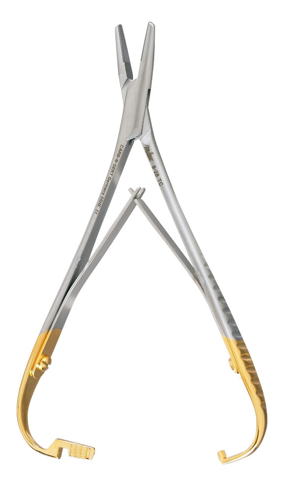 Miltex Mathieu Needle Holder, 5-1/2, Tc, Serrated Jaws
