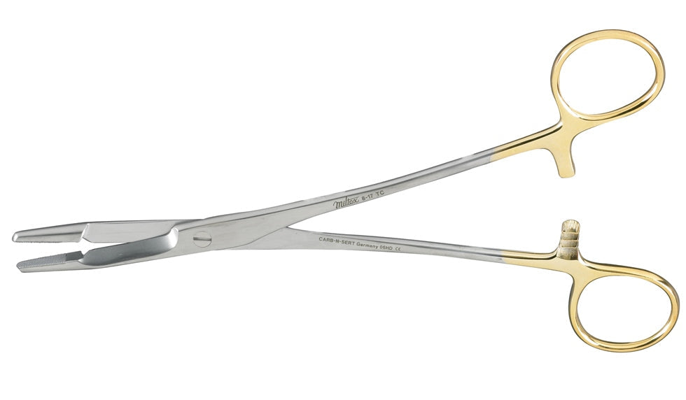 Miltex Olsen-Hegar Needle Holder 7-1/4, Tc, Serrated Jaws