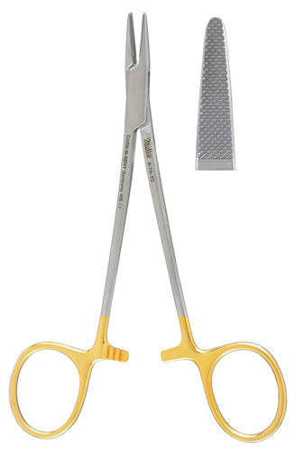 Miltex Webster Needle Holder 4-7/8, Tc, Serrated Jaws