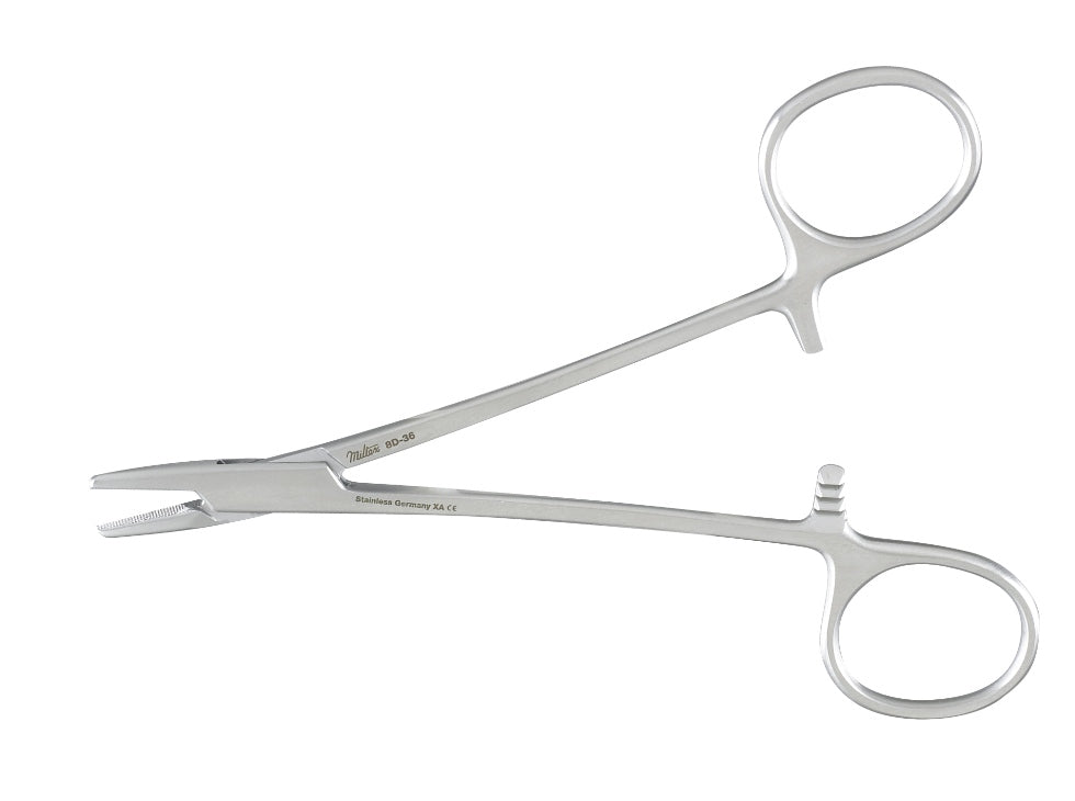 Halsey Needle Holder 5-1/4 Serrated Jaws