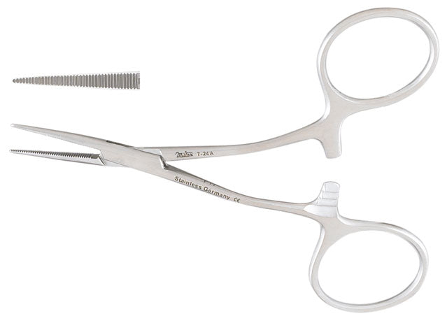 Miltex Hartman-Lee Mosquito Forceps,3-3/4,Str Jaw,Ang Shanks