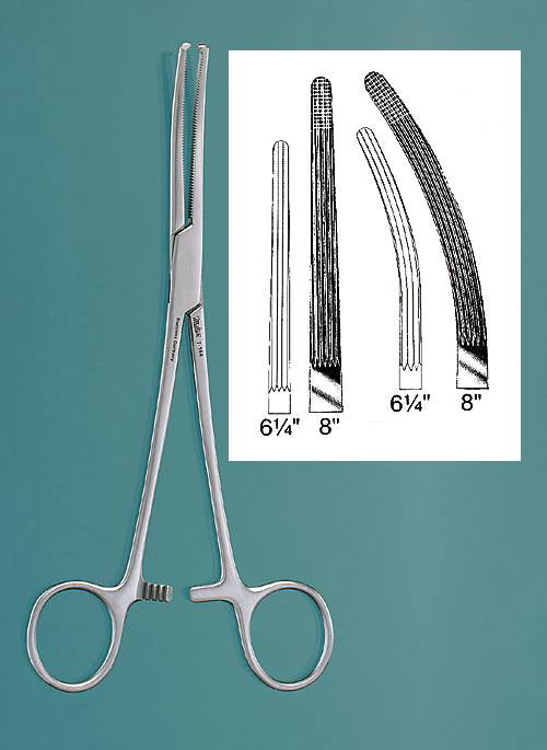 Rochester-Ochsner Forceps 6-1/4 Cvd 1 X 2 Teeth