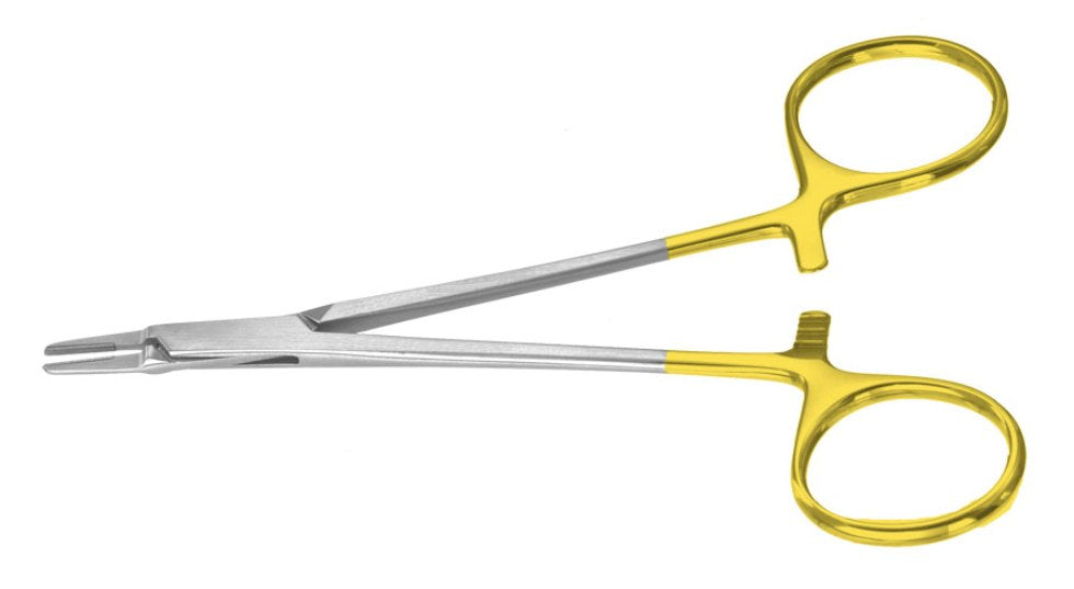 Miltex Ryder Needle Holder 4-7/8, Smooth,Tungsten Carbide