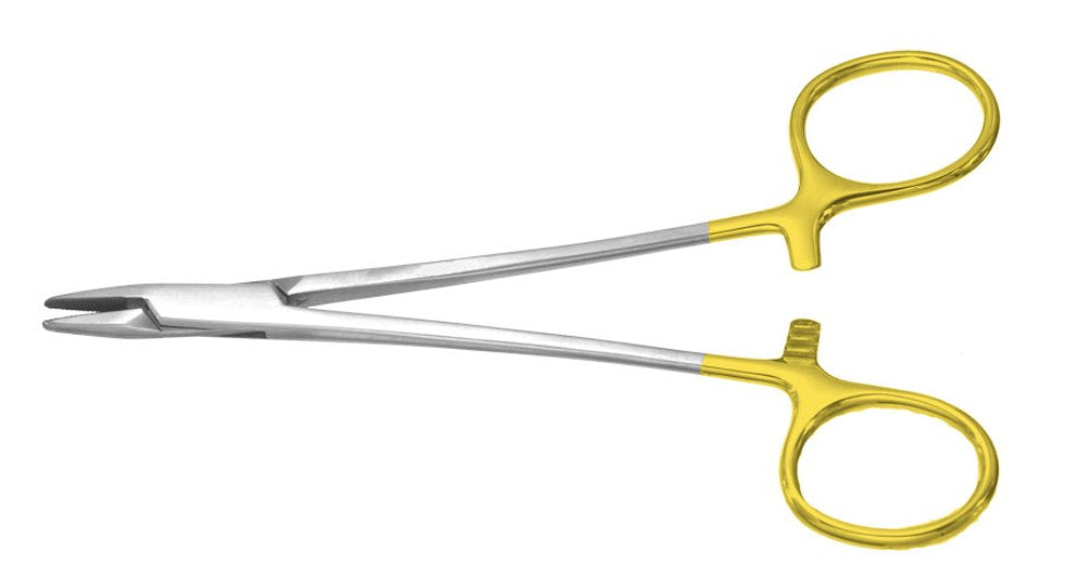 Miltex Baumgartner Needle Holder, 5-7/8, Tc, Satin
