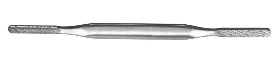 Miltex Fomon Rasp 8-1/2, D/E,Flat/Convex,Reverse Cut,Fine