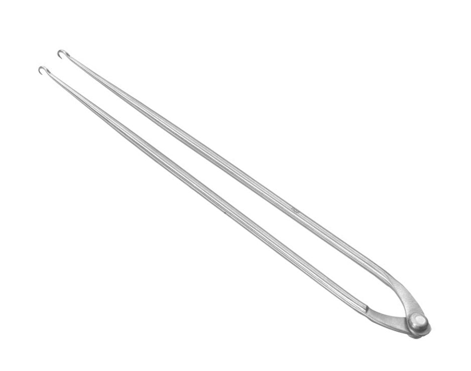 Miltex Humby Double Skin Hook 4-5/8, Sharp, Hinged