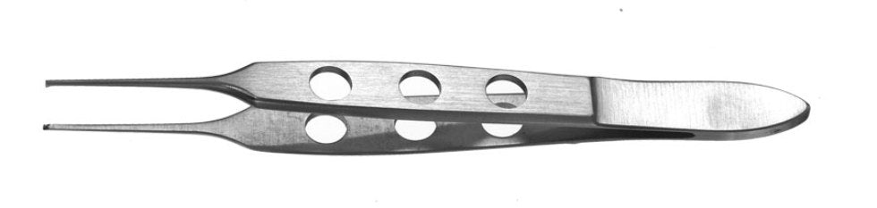 Bishop-Harmon Iris Fcps 3-3/8 0.6Mm Wide 1X2 Teeth