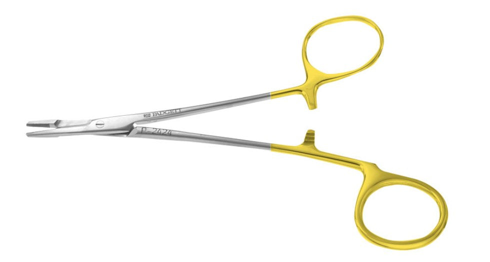 Miltex Parkhouse Needle Holder-Scissors ,5-3/4,Tc, Offset Ring