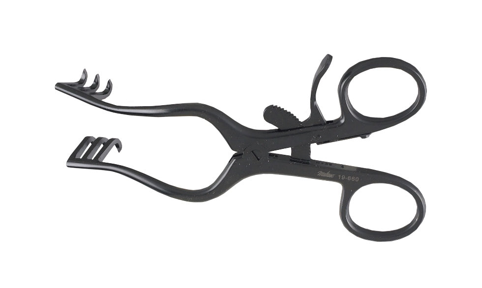 Miltex Wullstein Endaural Retractor 5-1/8,3X3 Sharp Teeth
