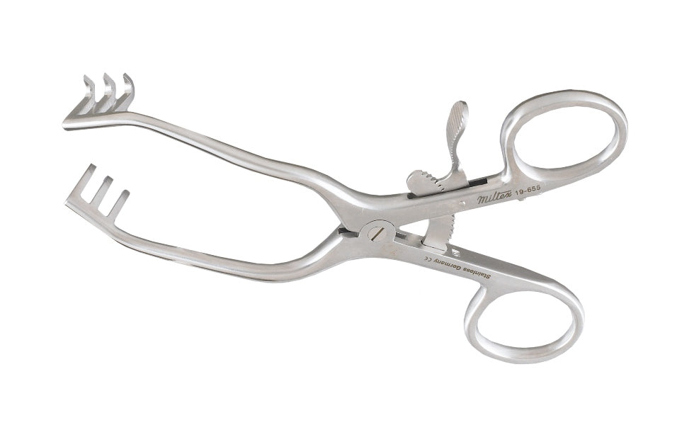 Miltex Schuhknecht Retractor 5-1/8, 3X3 Sharp Prongs