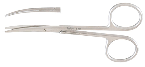 Miltex Strabismus Scissors, 4-1/8, Curved