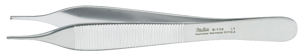 Miltex Hudson (Ewald) Tissue Forceps 4-3/4, 1 X 2 Teeth
