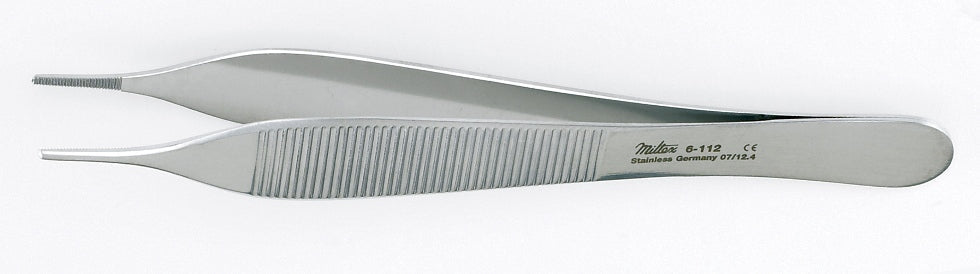 Miltex Hudson (Ewald) Dressing Forceps 4-3/4, Serrated