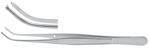 Semken Tissue Forceps- 4-7/8- Curved- 1X2 Teeth