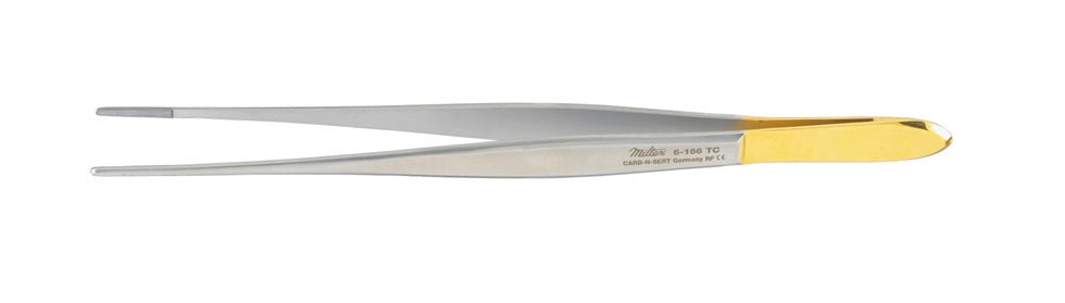 Miltex Cushing Dressing Forceps 7, Tc, Cross Serrated