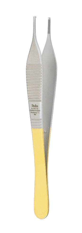Miltex Adson Tissue Forceps 4-3/4,Tc,1X2Teeth,Tying Platform