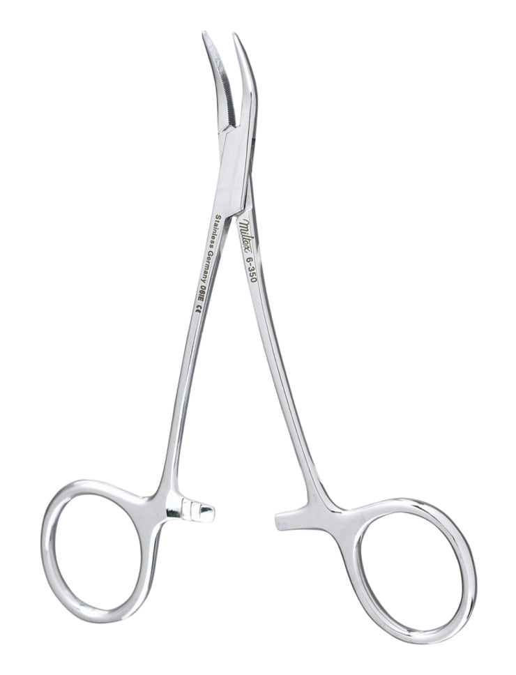 Peet Splinter Forceps- 4-1/2- Double Curved