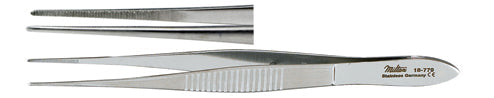 Miltex Eye Dressing Forceps 4, Str, Serrated, 0.55Mm Wide Tips