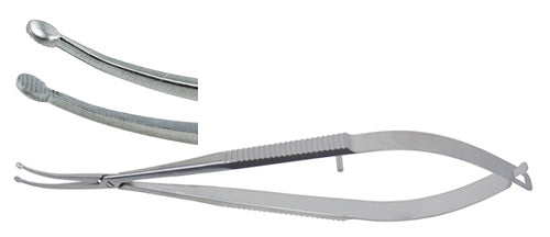 Miltex Shepard Intraocular Lens Forceps 4-7/8, Serrated Tips