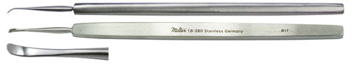 Ellis Foreign Body Spud 4-1/2- 1.2Mm Blade- Curved