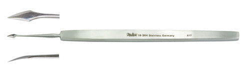 Miltex Walter Corneal Spud 4-3/4, 2Mm Blade, Curved