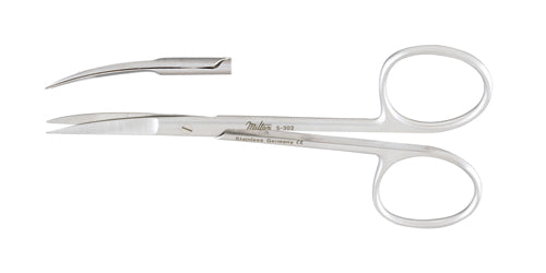 Miltex Iris Scissors 4, Curved, Fine, Sharp Points