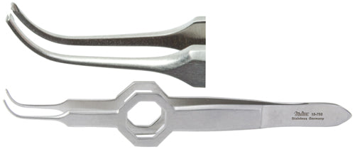 Miltex Foerster Iris Tissue Forceps 3-3/4, Cvd, 1X2 Teeth