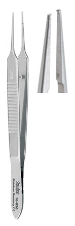 Miltex Bonn Suture Forceps 3-3/4, 1X2 Teeth,W/Tying Platform
