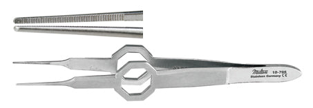 Foerster Eye Dressing Forceps 3-7/8- Str- Serrated